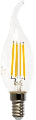 Лампа филам. Gauss Filament 5Вт цок.:E14 свеча 220B св.свеч.бел.нейт. (упак.:1шт) (104801205-D)