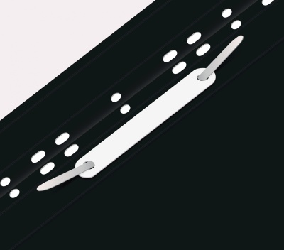 Папка-скоросшиватель Бюрократ PS-P20BLCK A4 прозрач.верх.лист боков.перф. пластик черный 0.12/0.16