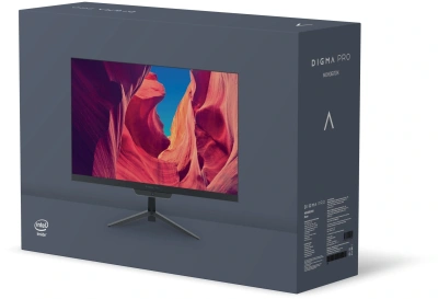Моноблок Digma Pro Base 23.8" Full HD i3 12100 (3.3) 16Gb SSD512Gb UHDG 730 Windows 11 Pro GbitEth WiFi BT 90W клавиатура мышь Cam черный 1920x1080