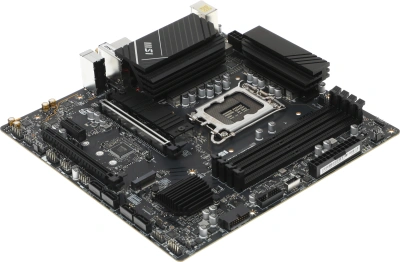 Материнская плата MSI PRO B760M-A WIFI DDR4 Soc-1700 Intel B760 4xDDR4 mATX AC`97 8ch(7.1) 2.5Gg+HDMI+DP