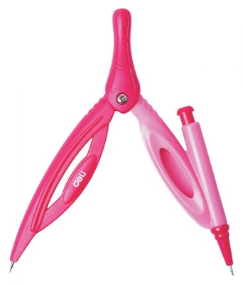 Циркуль Deli EG20002 в компл.:набор грифелей