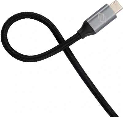 Кабель Digma D-TYPE-C-USB3.2-100W-4K-3M USB Type-C (m)-USB Type-C (m) 3м черный