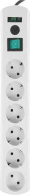 Сетевой фильтр Most RG 2м (6 розеток) белый (коробка)