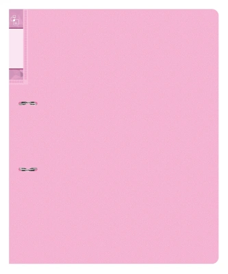 Папка на 2-х D-кольцах Бюрократ Минерал GEM0812/2RPIN A4 пластик 0.7мм кор.32мм торц.карм с бум. встав розовый аметист