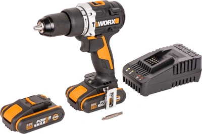 Дрель-шуруповерт Worx WX352 аккум. патрон:быстрозажимной (кейс в комплекте)