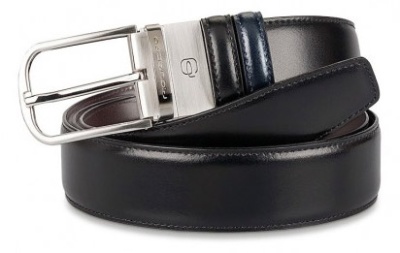 Ремень Piquadro C11 CU3049C11/NB 125х3.50см черный/синий натур.кожа