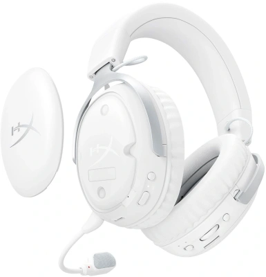 Наушники с микрофоном HyperX Cloud III S Wireless белый 0.5м мониторные BT оголовье (AX6G1AA)