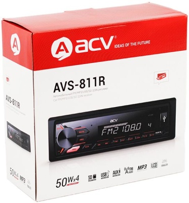 Автомагнитола ACV AVS-811R 1DIN 4x50Вт (34059)