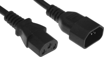 Кабель KingPrice KP-PC-C13-C14-1.5m IEC C13 IEC C14 1.5м черный