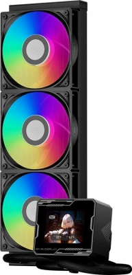 Система водяного охлаждения PcCooler GT360M Display ARGB Soc-AM5/AM4/1200/1700/1851 черный 4-pin 15-33.7dB Al LCD 310W Ret (GT360M-BKAWXX-GL)