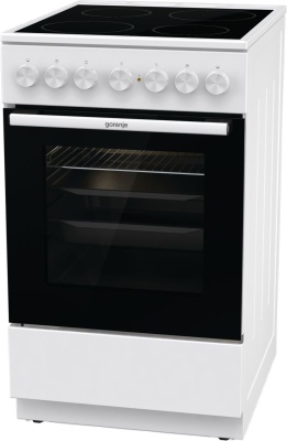 Плита Электрическая Gorenje GEC5B41WG белый стеклокерамика (без крышки)