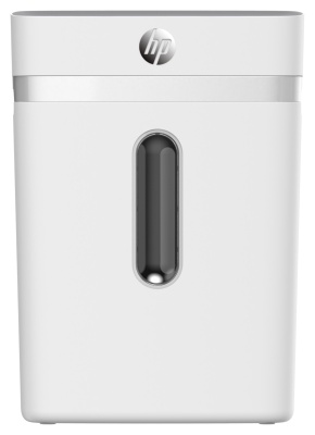 Шредер HP OneShred 12CC белый С-4 фрагменты 12лист. 23лтр. скрепки скобы пл.карты