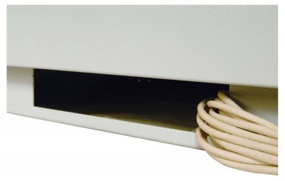 Шкаф коммутационный ЦМО (ШТК-М-18.6.6-1ААА) напольный 18U 600x600мм пер.дв.стекл задн.дв.стал.лист 2 бок.пан. направл.под закл.гайки 270кг серый 455мм 48.6кг 180град. 960мм