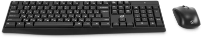 Клавиатура + мышь Оклик S260W клав:черный мышь:черный USB беспроводная Multimedia (2066170)