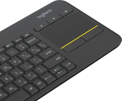 Клавиатура Logitech K400 Plus черный USB беспроводная Multimedia (920-007173)