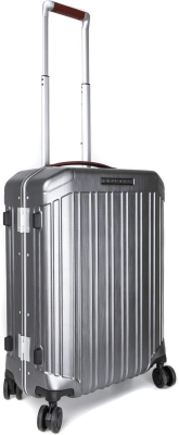 Чемодан Piquadro PQ-LM (BV4425PQLM/NCU) 40x55x20см 37л. 3.46кг. поликарбонат/натур.кожа темно-серый
