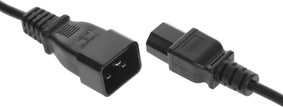 Шнур питания Lanmaster LAN-PP13/20-3.0-BK C13-C20 проводник.:3x0.75мм2 3м 220В 10А черный