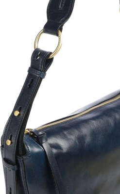 Сумка женская The Bridge Fedora 04320401/YH темно-синяя натур.кожа