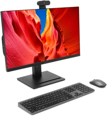 Моноблок Digma Pro Vision 23.8" Full HD Ryzen 3 5425U (2.7) 8Gb SSD256Gb RGr CR Windows 11 Pro Eth WiFi BT 90W клавиатура мышь Cam черный 1920x1080