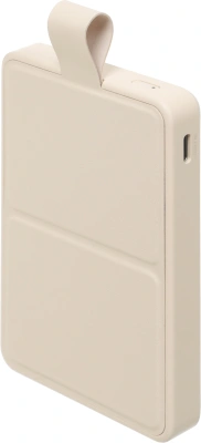 Мобильный аккумулятор Xiaomi BHR9074GL 6000mAh Qi 15W 2.4A USB-C беспров.зар. бежевый