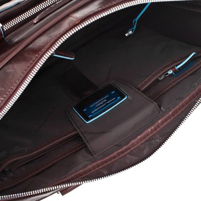 Деловая сумка Piquadro Blue Square CA2849B2/MO с отделением для ноутбука 15" коричневая натур.кожа