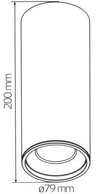 Светильник Gauss Overhead HD012 потолоч. 3000K цв.св.:белый теплый белый/золотистый