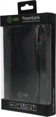 Мобильный аккумулятор Cactus CS-PBFSAA-10000 10000mAh 22.5W 4.5A USB-A/2xUSB-C черный