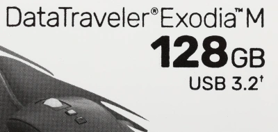 Флеш Диск Kingston 128GB DataTraveler Exodia M DTXM/128GB USB3.2 черный/красный