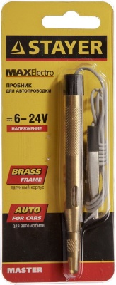 Пробник напряжения Stayer 2574_z01 золотистый