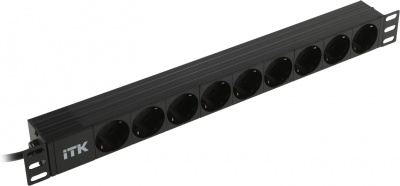 Блок распределения питания ITK PH22-9D1-P гор.размещ. 9xSchuko базовые 16A Schuko 2м