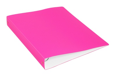 Папка метал.пруж.скоросш. Бюрократ Неон DNE07PPINK A4 пластик 0.7мм кор.27мм карм.прод.внут. розовый