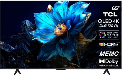 Телевизор QLED TCL 65" 65P7K черный 4K Ultra HD 60Hz DVB-T DVB-T2 DVB-C DVB-S DVB-S2 USB WiFi Smart TV