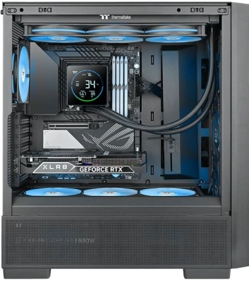 Система водяного охлаждения Thermaltake TH360-S V3 ARGB Soc-AM5/AM4/1200/1700/1851 черный 4-pin 37.8dB Al LCD 365W Ret (CL-W470-PL12SW-A)