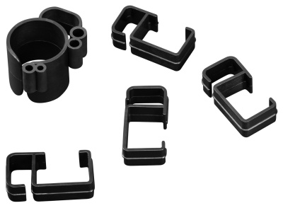 Кронштейн для мониторов ЖК Buro BU-M042-D черный 17"-32" макс.16кг настольный поворот и наклон верт.перемещ.