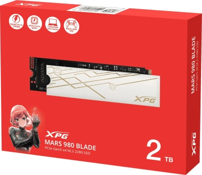 Накопитель SSD A-Data PCIe 5.0 x4 2TB SMAR-980B-2TCS Mars 980 Blade M.2 2280