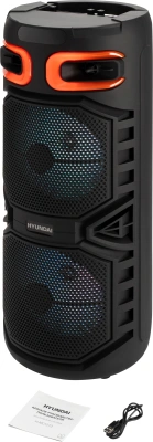 Минисистема Hyundai H-MC1213 черный 20Вт FM USB BT micro SD