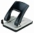 Дырокол Kw-Trio Stylish Heavy Duty 09760GR/BLCK макс.:40лист. металл черный/серый отв.:2 с линейкой