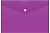 Конверт на кнопке Бюрократ -PK804A5NVIO A5 непрозрачный пластик 0.18мм фиолетовый