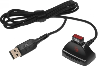 Мышь A4Tech Bloody R80 Plus Skull черный/рисунок оптическая 5000dpi беспров. USB 7but (R80 PLUS (SKULL))