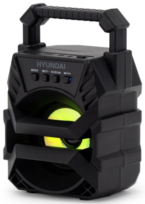 Колонка порт. Hyundai H-PS1000 черный 9W 1.0 BT/USB 10м 500mAh