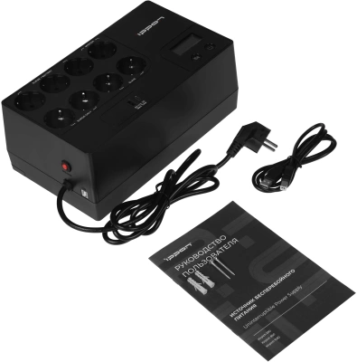 Источник бесперебойного питания Ippon Kirpich 1050 600Вт 1050ВА черный