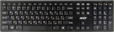 Клавиатура Acer OKR020 черный USB беспроводная slim Multimedia (ZL.KBDEE.004)