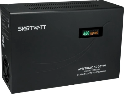 Стабилизатор напряжения Smartwatt AVR Triac 5000TW 5000ВА черный