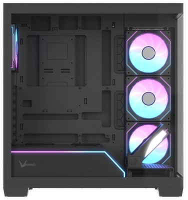 Корпус Formula Crystal Z8G Floe черный без БП ATX 3x120mm 3x140mm 2xUSB3.0 audio bott PSU
