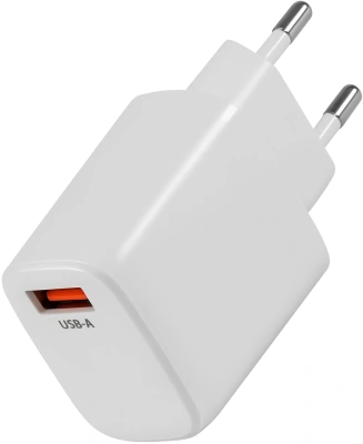 Сетевое зар./устр. Buro BUWG1 18W 3A (QC) USB-A универсальное белый (BUWG18P100WH)