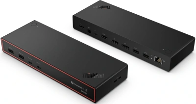 Стыковочная станция Lenovo 40BE0135EU Thunderbolt 4 черный 1xHDMI 2xDP 2xUSB Type-C 4xUSB 3.1