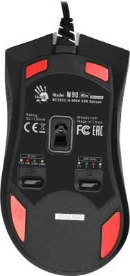 Мышь A4Tech Bloody W90 Max белый/черный оптическая 10000dpi USB 10but (W90 MAX PANDA)