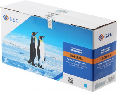 Картридж лазерный G&G GG-Q6001A голубой (2000стр.) для HP CLJ 1600/2600/2605N, LBP 5000/5100 Canon