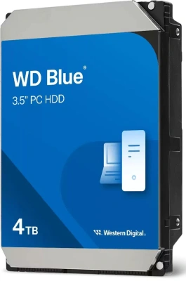 Жесткий диск WD SATA-III 4TB WD40EZZX Desktop Blue (5400rpm) 128Mb 3.5"