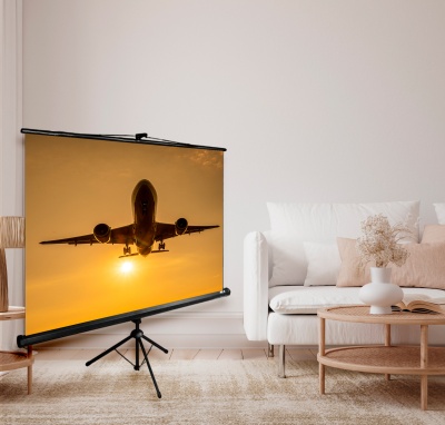 Экран Cactus 100" 124.5x221см Triscreen CS-PST-124x221 16:9 напольный рулонный черный